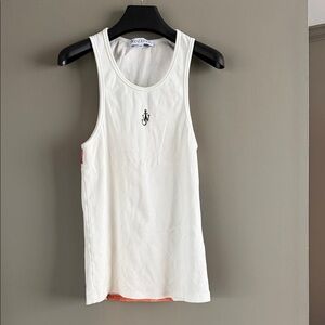 JW ANDERSON White Tank Top with Logo